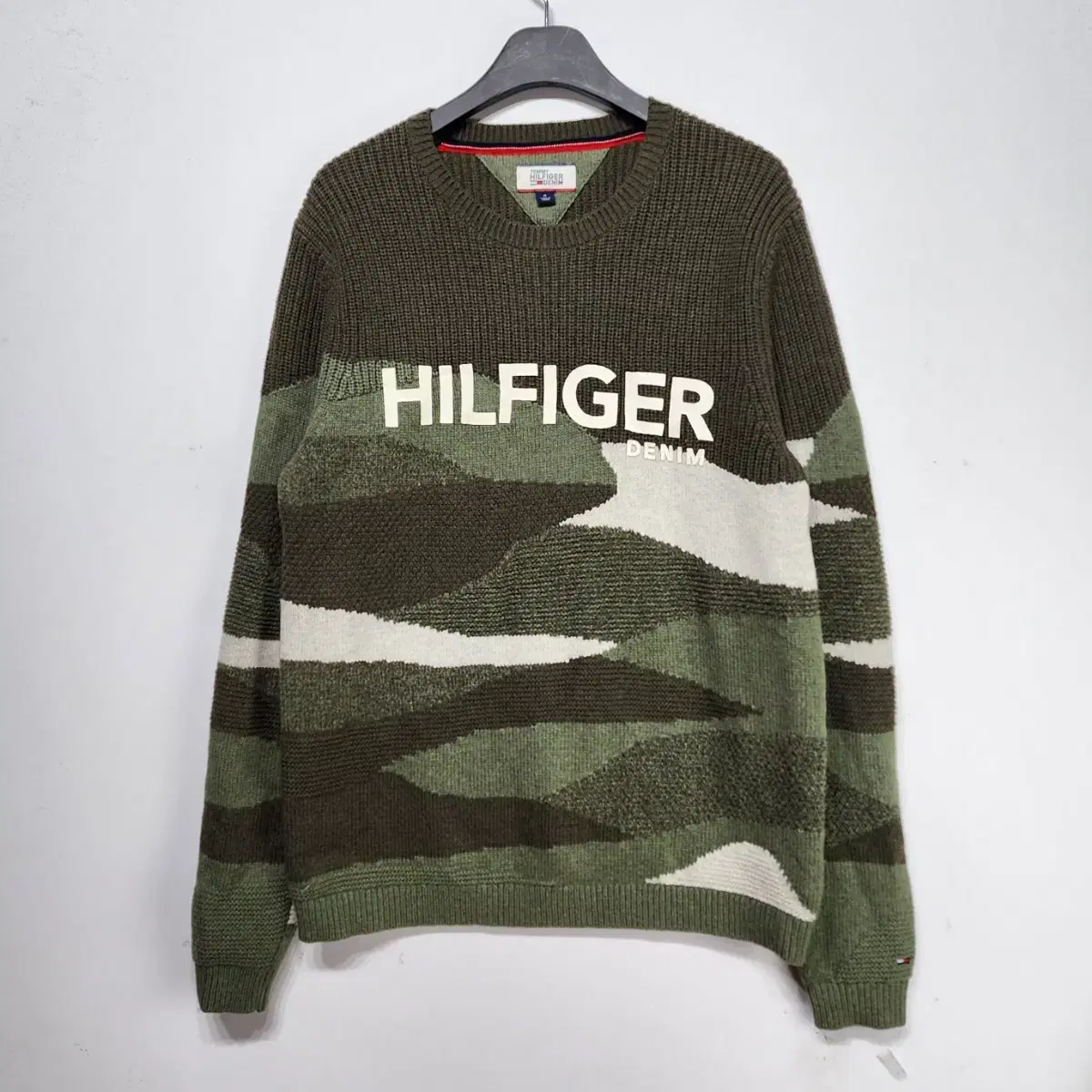 타미힐피거 TOMMY HILFIGER 빅로고 니트 스웨터