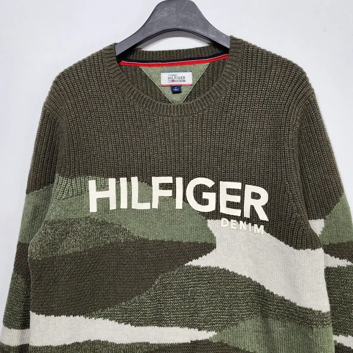 타미힐피거 TOMMY HILFIGER 빅로고 니트 스웨터