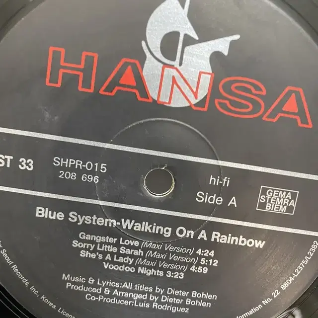 BLUE SYSTEM LP / AA2654