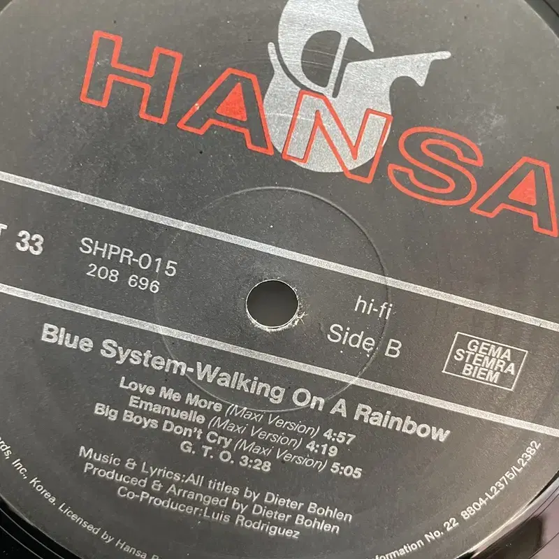 BLUE SYSTEM LP / AA2654