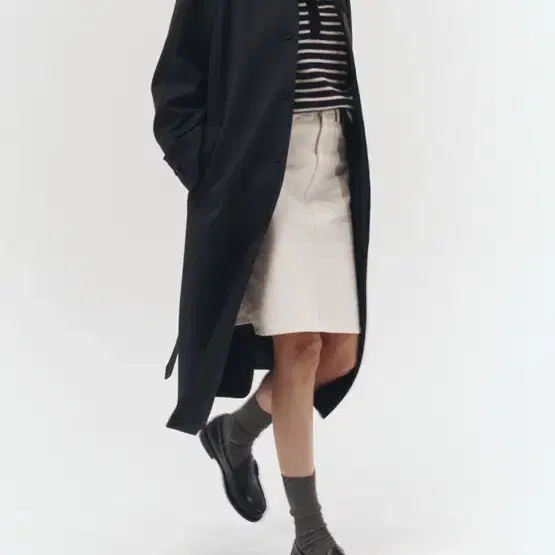 던스트 맥코트 WOOL MAC COAT CHARCOAL