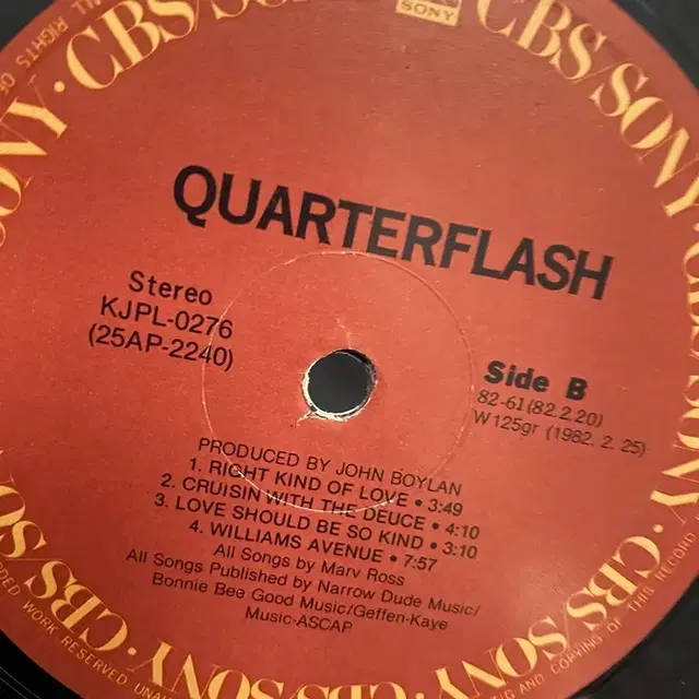 QUARTERFLASH LP / AA2761