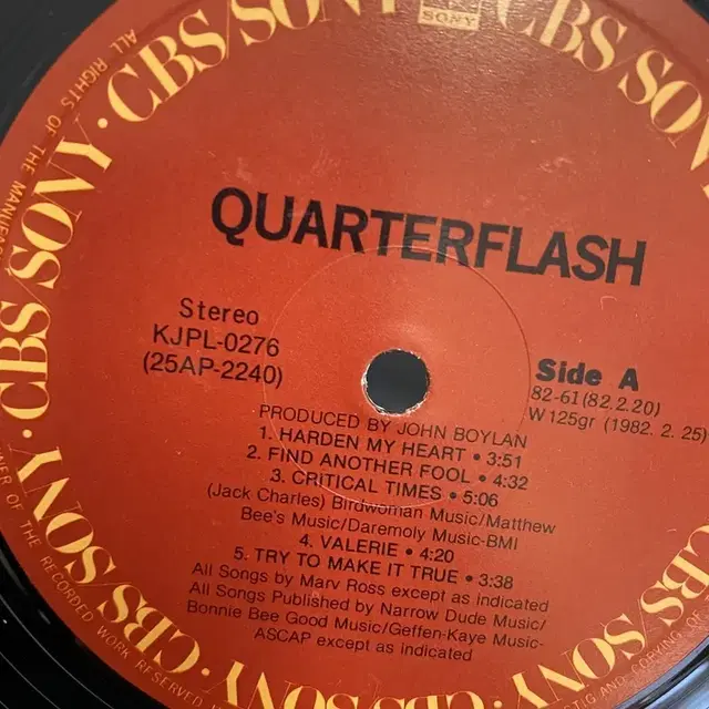 QUARTERFLASH LP / AA2761