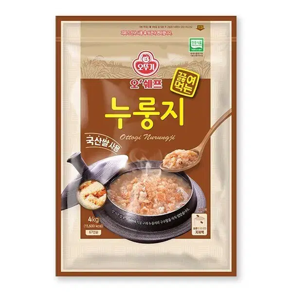 무료배송-오뚜기 국산 누룽지 4kg