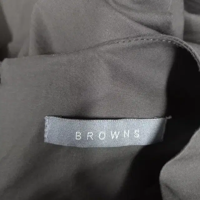 BROWNS 블랙 광폭 와이드 맥시 원피스 F