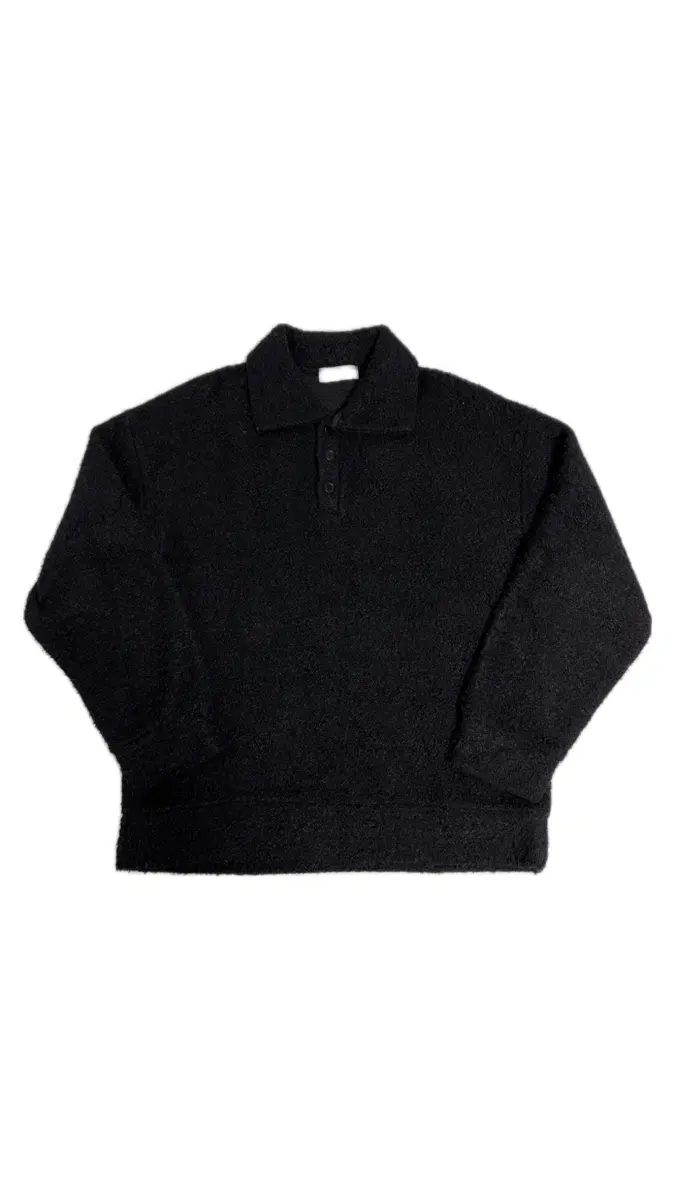 Boucle Big kara Polo Knit Sweater