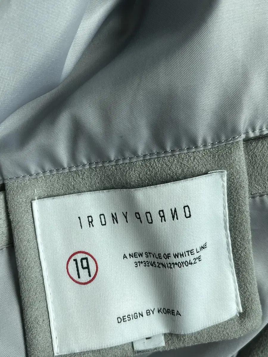 Irony Porno Whiteline [Vegan Suede] Hidden Pocket kara Suede Jacket