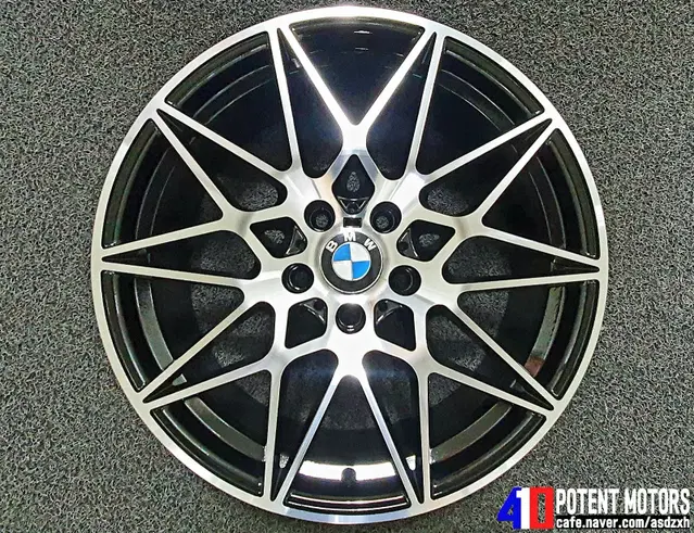 BMW M4 666M 스타일 블랙폴리쉬 5홀 19인치 휠 4개