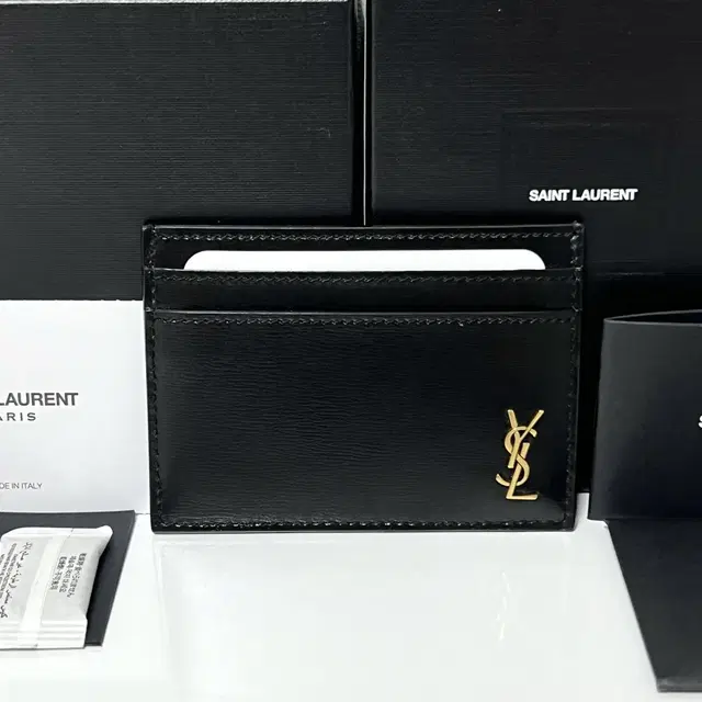 생로랑 YSL 로고 모노그램 타이니 카드지갑