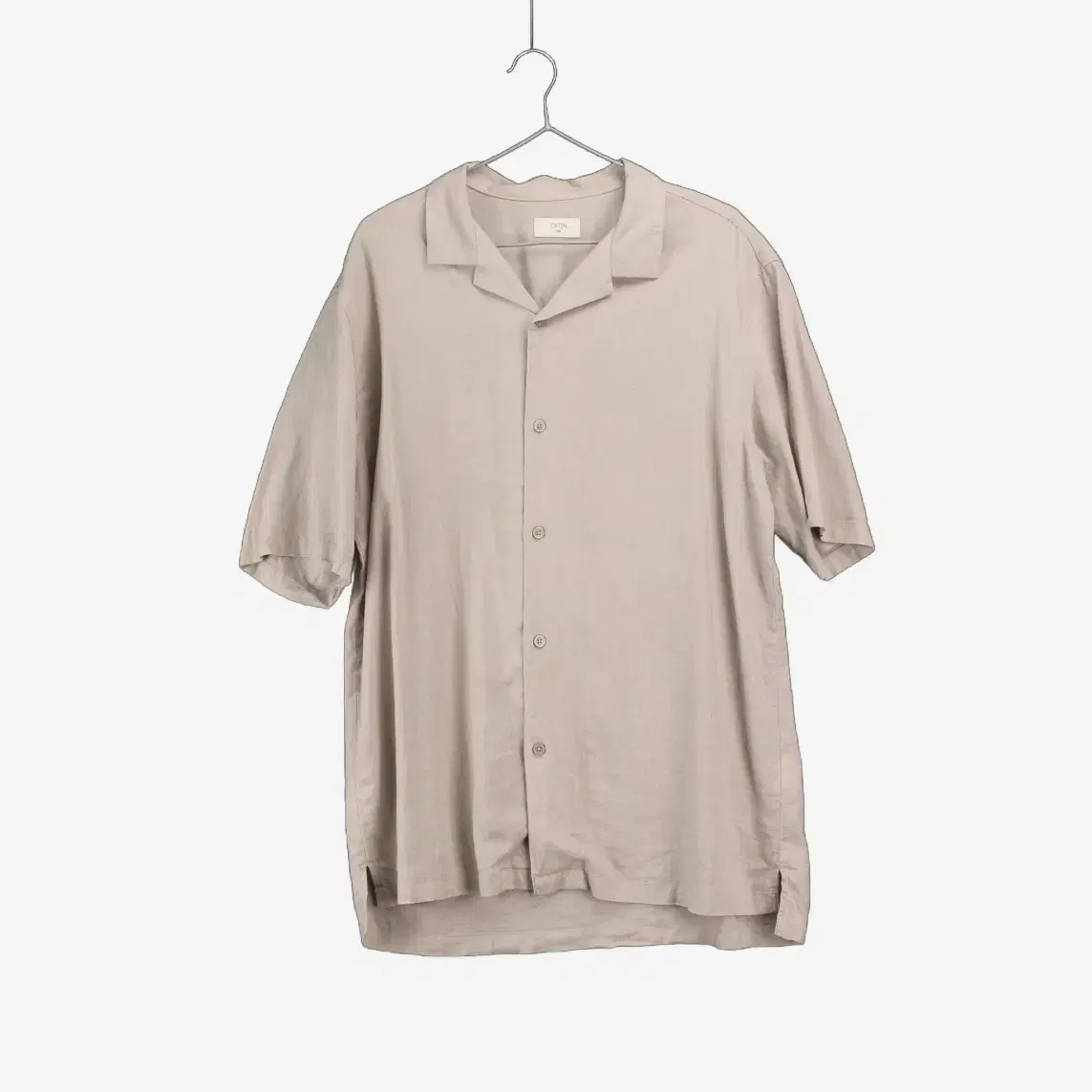 [100]Top Ten Linen Gray Short Sleeve Shirt (SW2349)