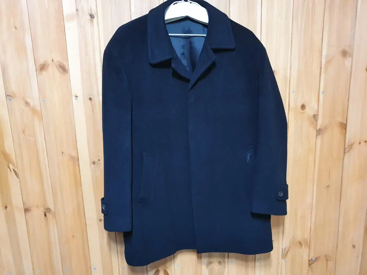 Vintage Yves Saint Laurent Licensed Wool Coat 105 Washed