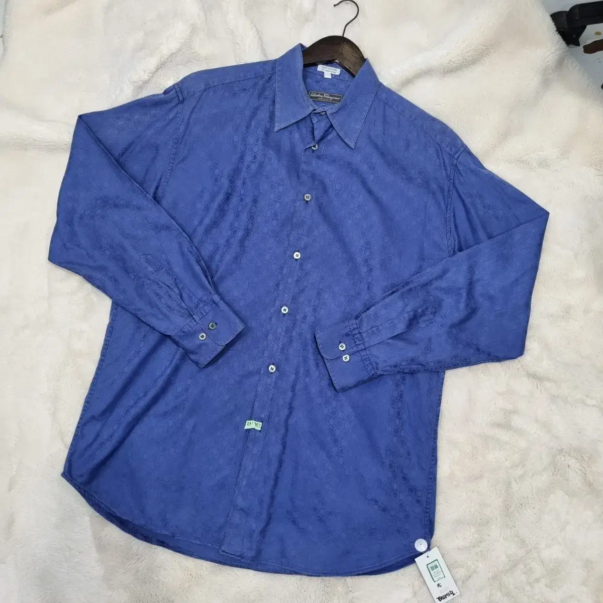 Ferragamo Blouson shirt/Genuine/L/Dry clean