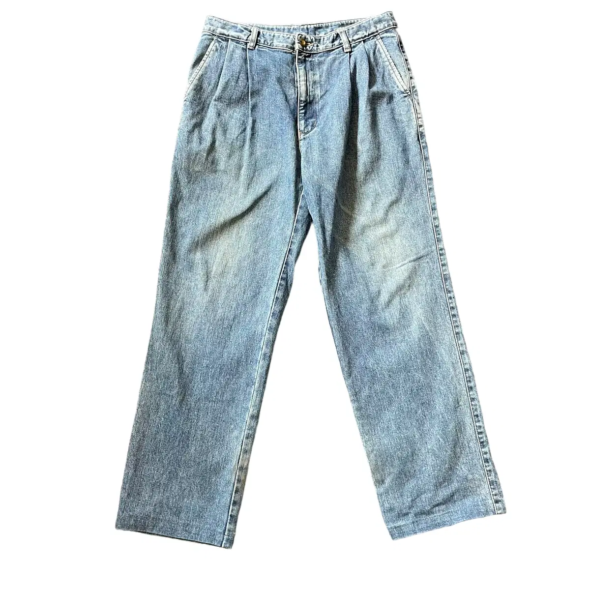 (34) Vinpole Mid Blue Wash Denim Pants