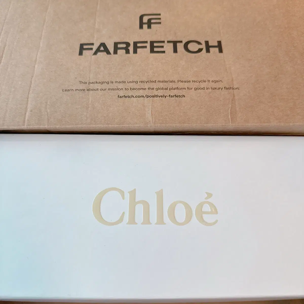 새상품 끌로에 Chloe 아쿠아 로고 프린트 슬리퍼