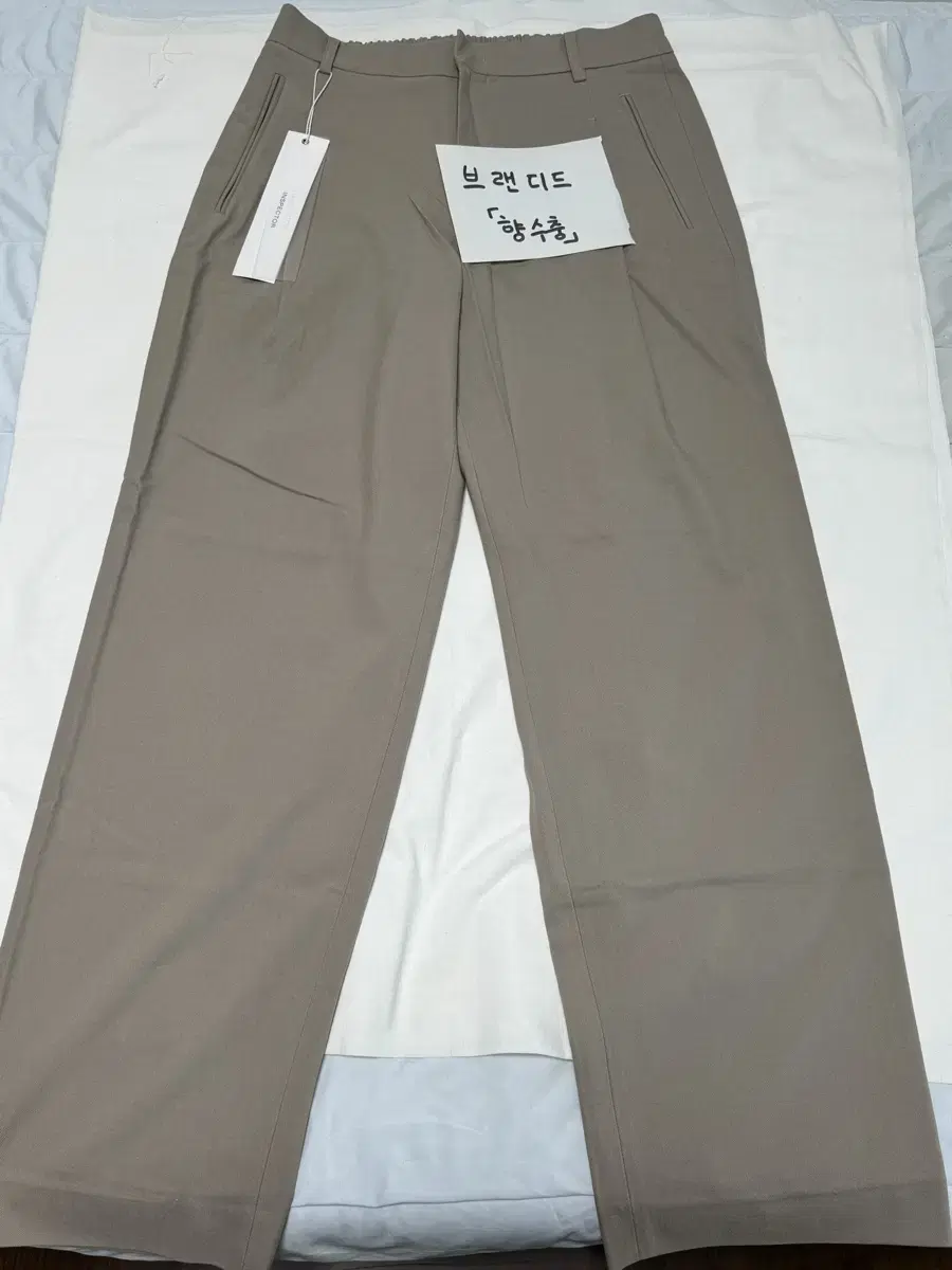 INSPECTOR / 209 One-Tuck Wide Banded Pants (Beige) / 30