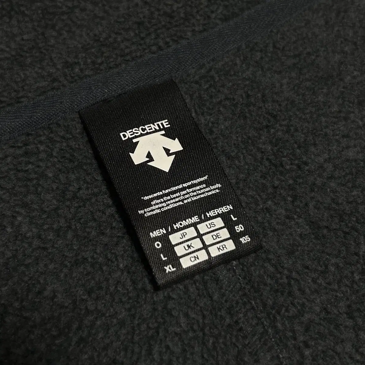 [ L ] Descente 데상트 배색 후리스 집업 자켓