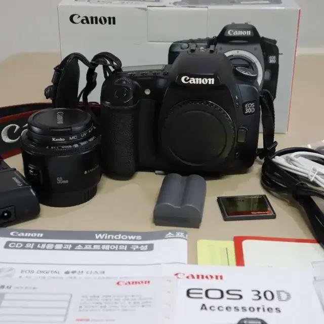 캐논 EOS 30D+ 캐논 쩜팔렌즈( DSLR) 카메라