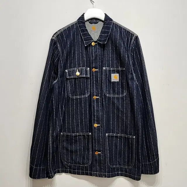 칼하트 CARHARTT 스트라이프 데님 자켓 L