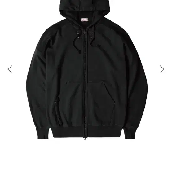 etce WASHED HOOD ZIP-UP (BLACK) m사이즈