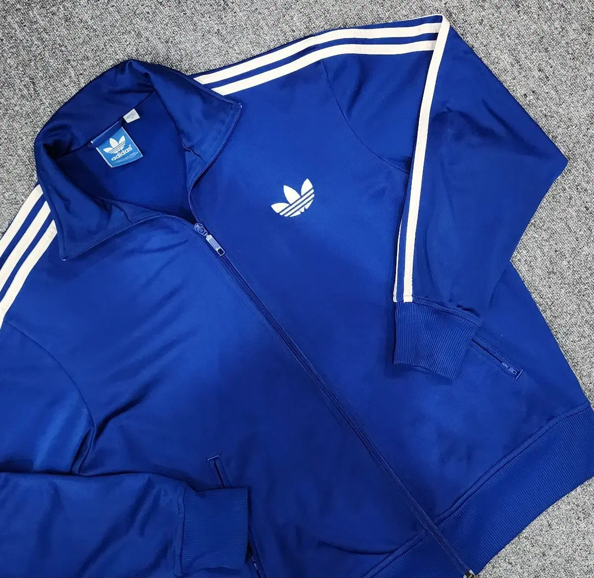 adidas Old School Big Firebird Jersey bloo M Overseas