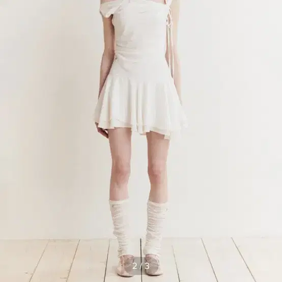 페인오어플레져 원피스 LILY FRILL DRESS ivory