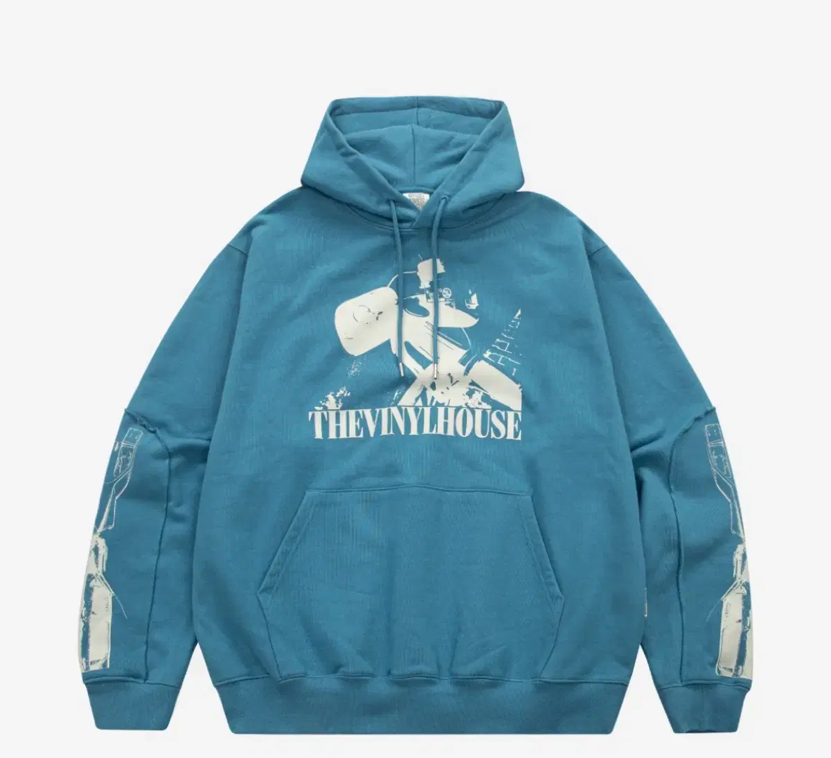 [M]Vinylhouse Traffic Incident Hoodie Bloo