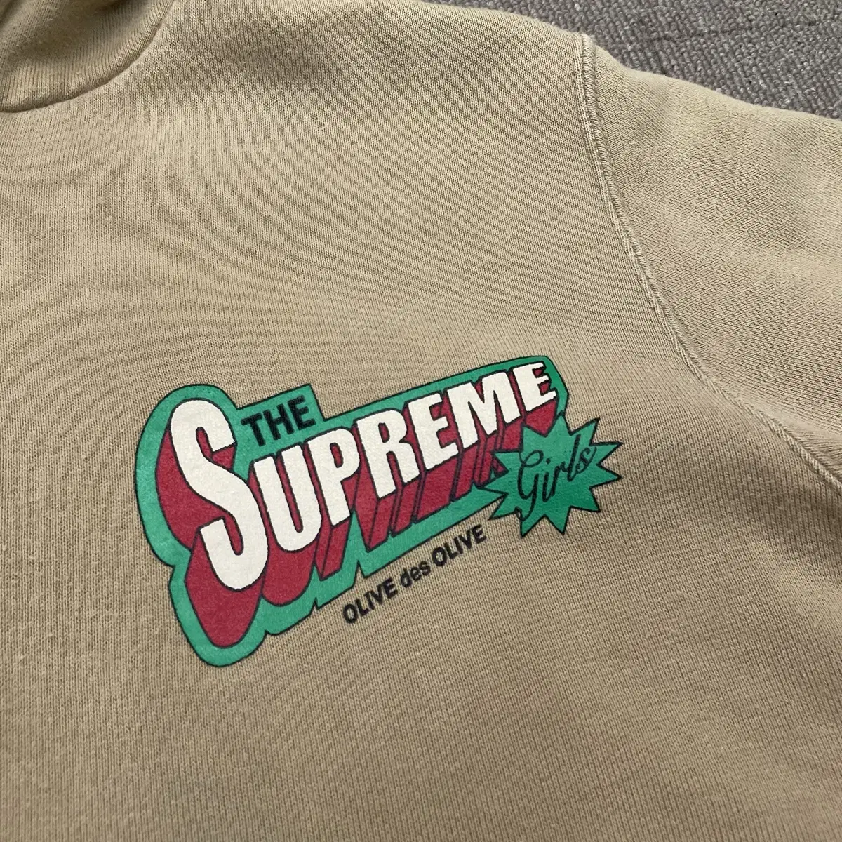 olive des olive supreme 올리브데올리브 후드집업