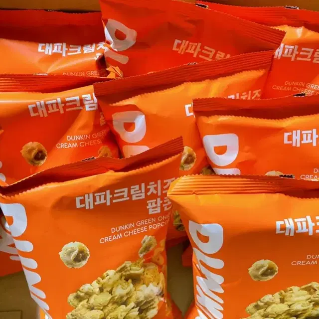 1개 800원) 던킨 대파 크림치즈 팝콘 80g 8개