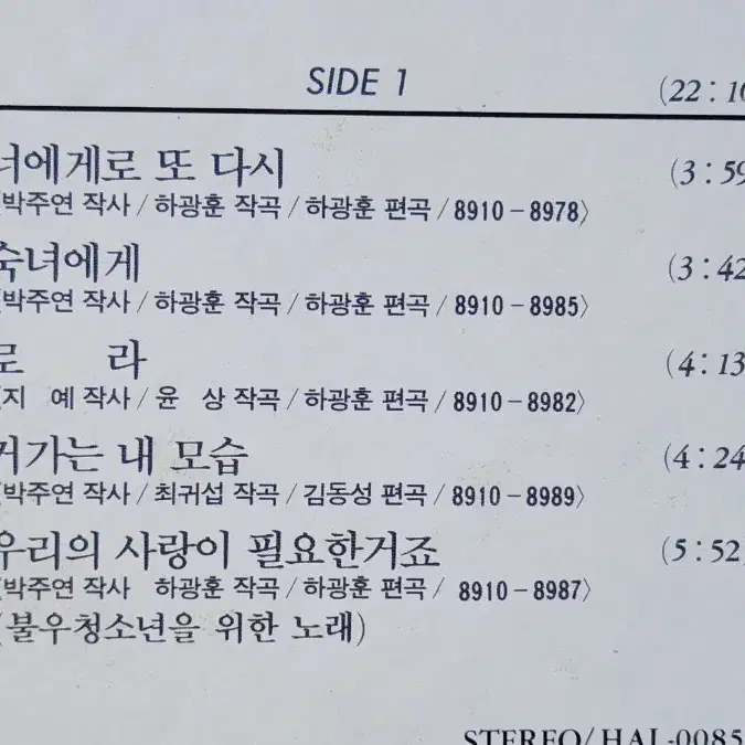 변진섭 2집 LP 민트급