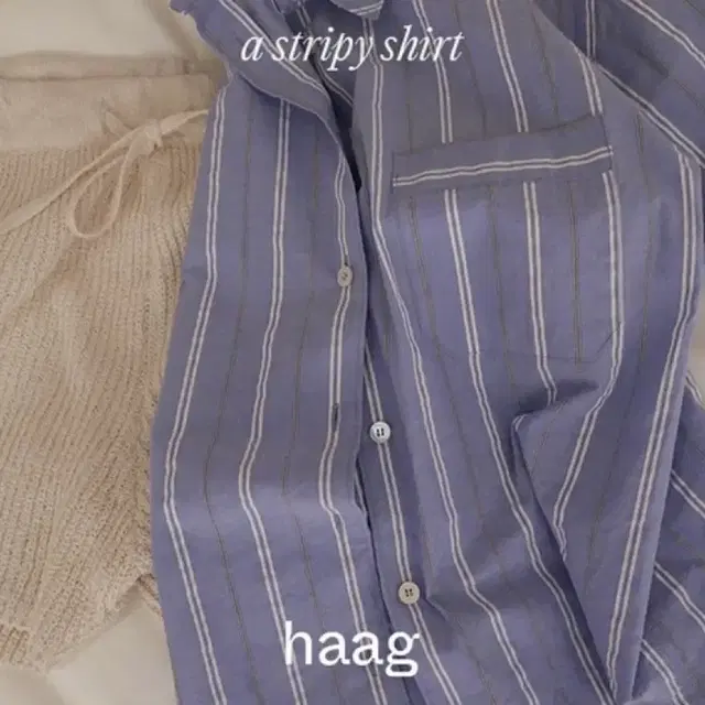 haag 헤이그 a stripy shirt