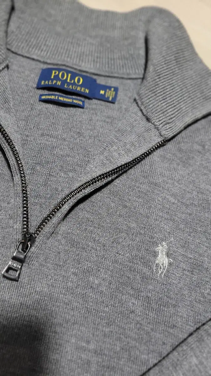 Polo vahn zip-up wool knit