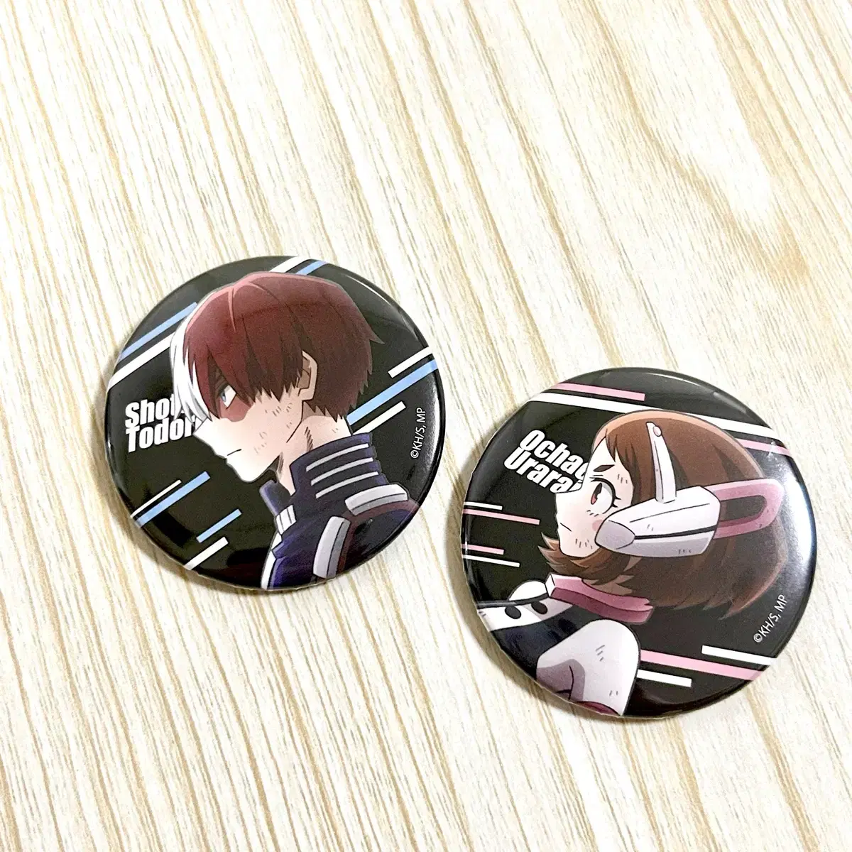 Hiroaka Theatrical Version Can Badge Todoroki Iida Uraraka