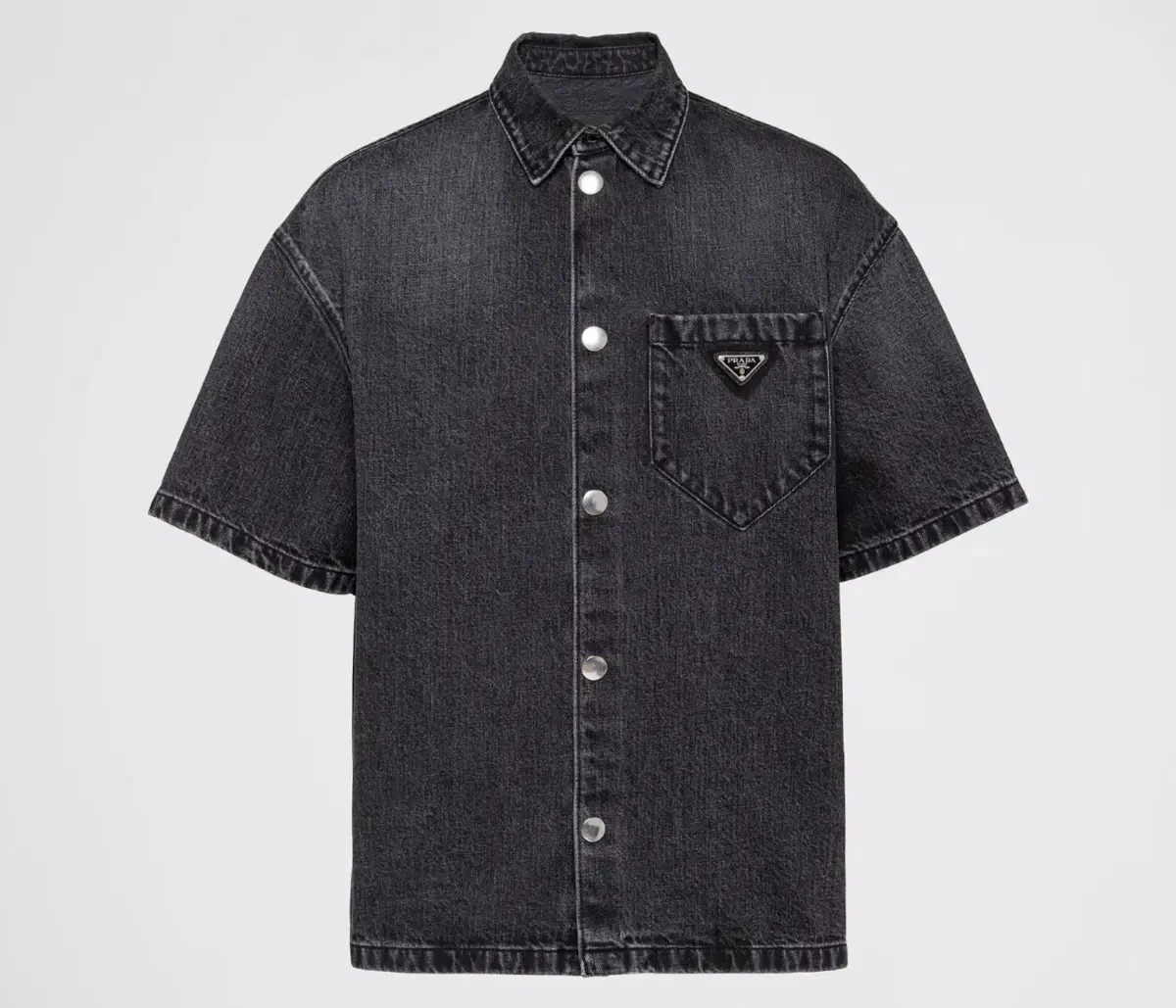 Prada 24SS Denim Shirt Ebony Blue