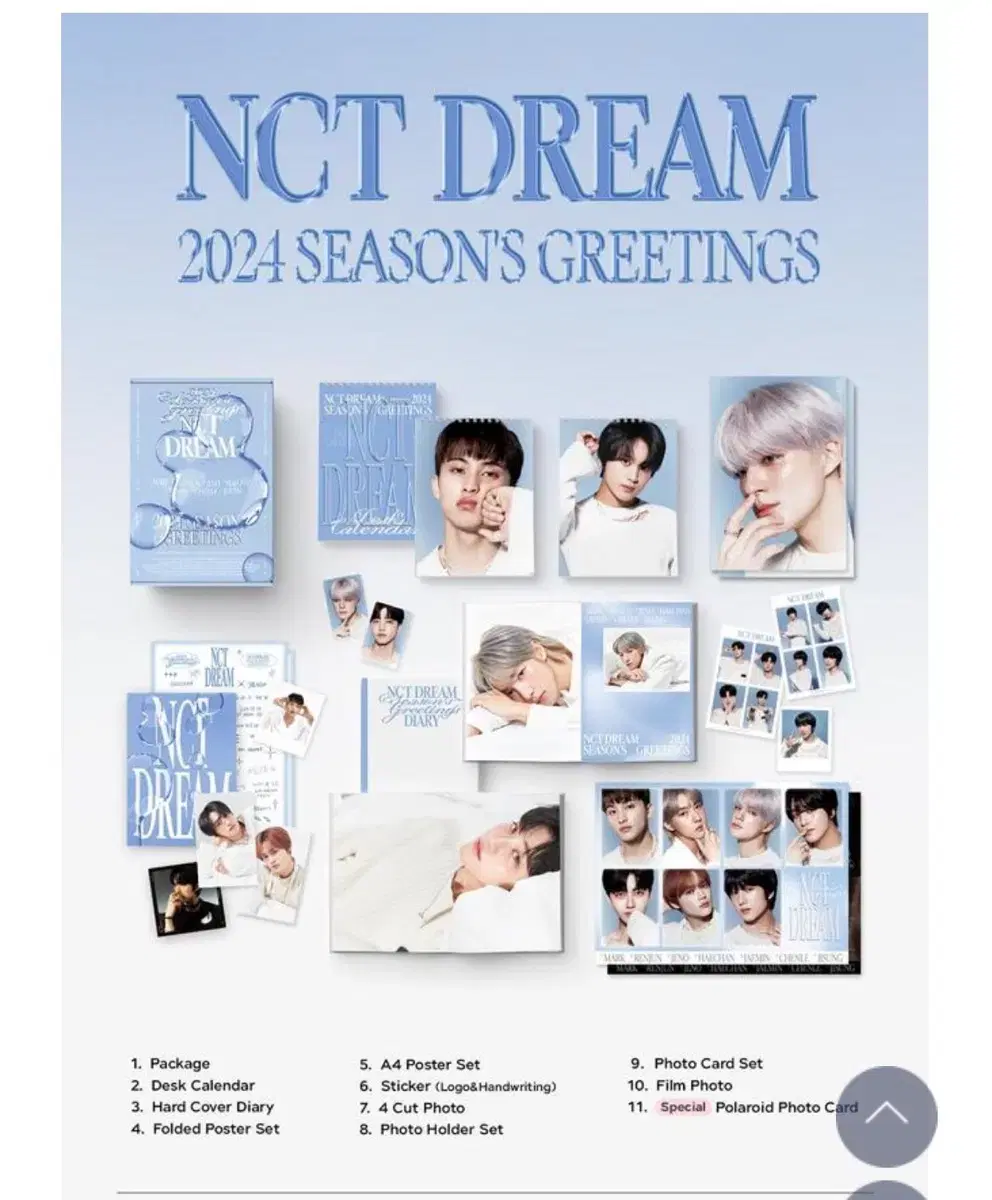 (Chenle Jisung)NCT Dream seasons greetings 2024 buncheol wts Full Set