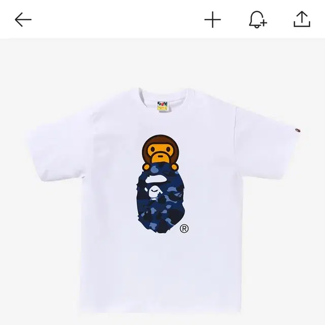 마일로 온 베이프 헤드 네이비 bape M