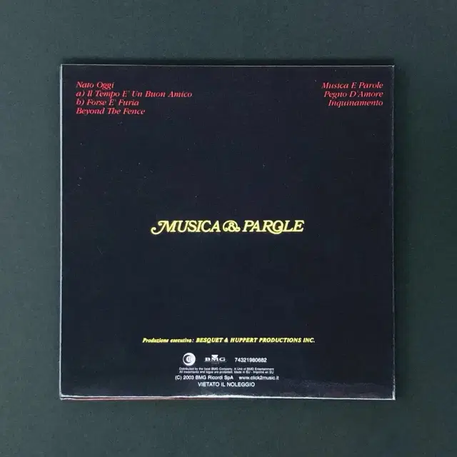 [CD중고 미니] Libra / Musica & Parole