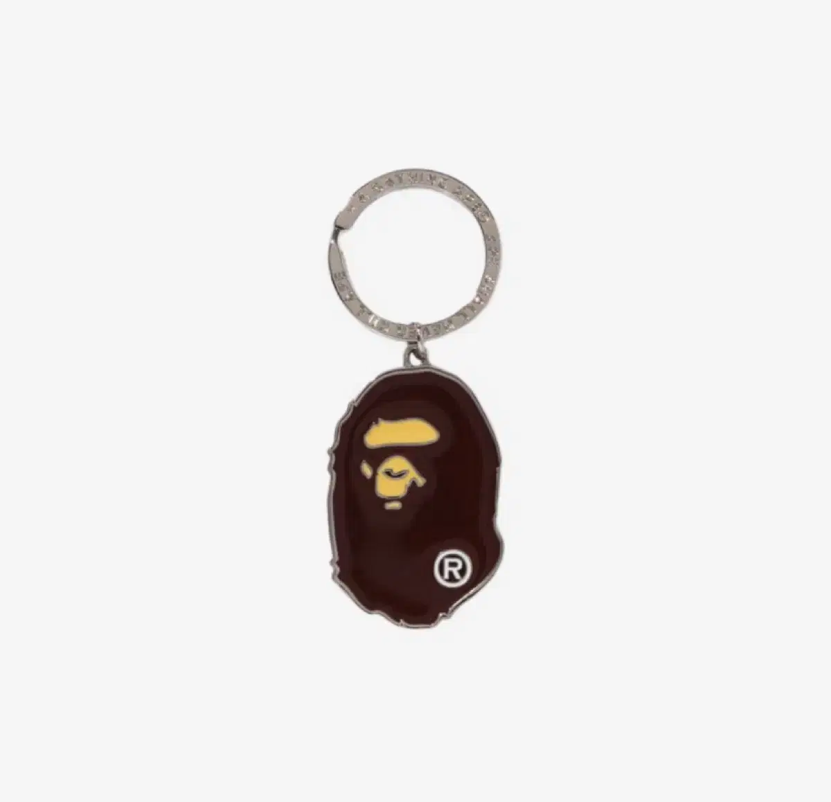 {Beep Home Genuine New Product} Beep Ape Metal Head Key Chain Brown