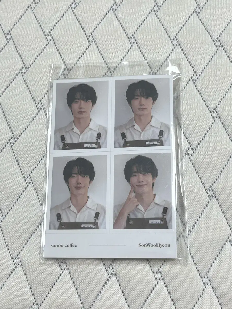 Woohyun Son Sonu Coffee pop up Cafe limited photo name badge set