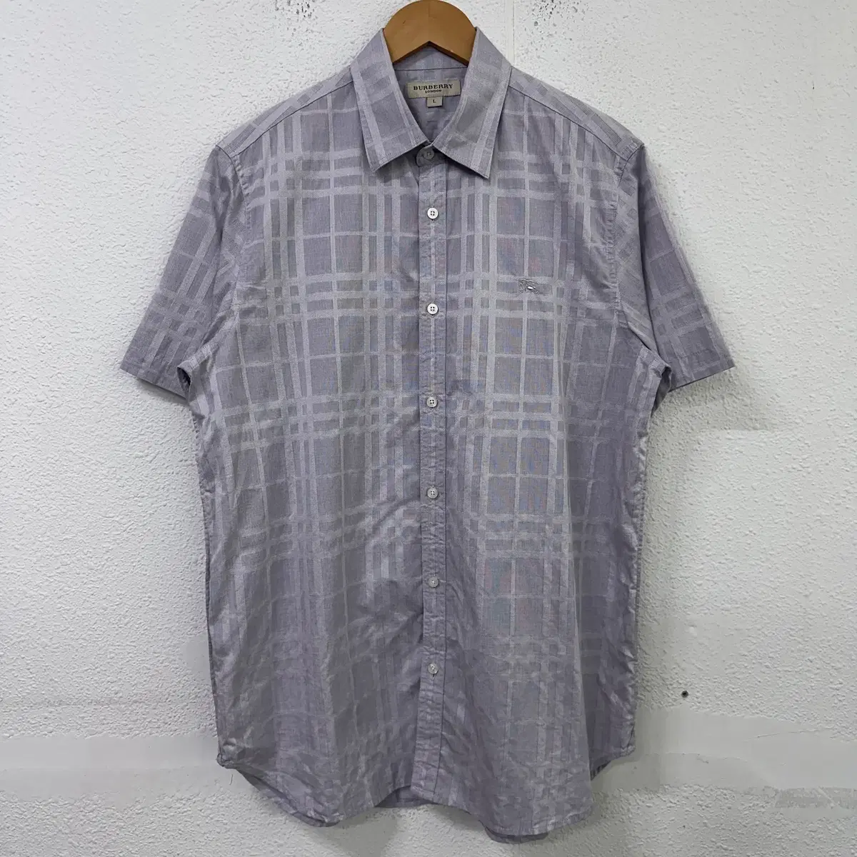 [L] Burberry Check Short Sleeve Shirt Namban 9970