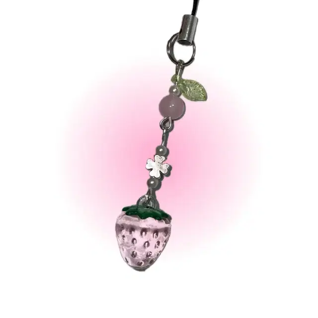 *strawberry keyring 비즈키링 핸드폰키링