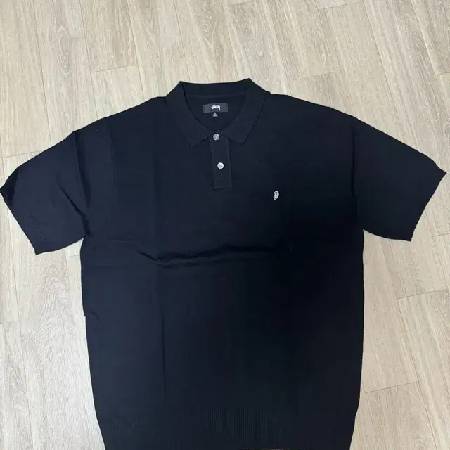 스투시 클래식 숏슬리브 폴로 스웨터 블랙 Polo Black