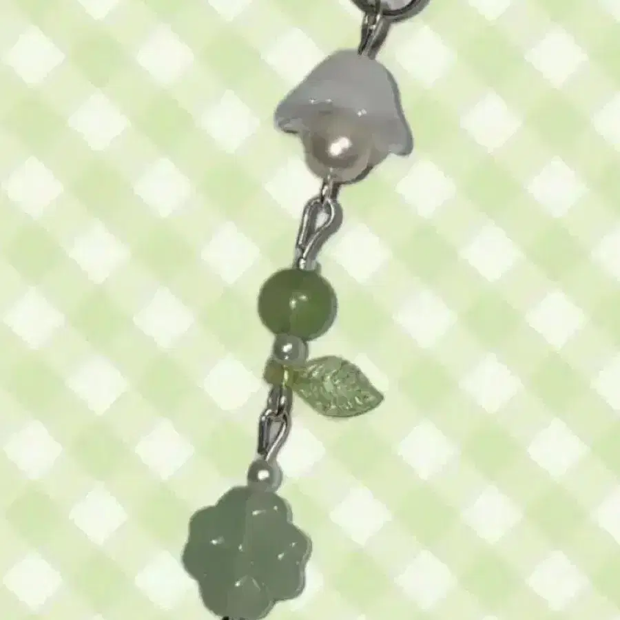 (무배) *whoo-ring clover keyring 비즈키링