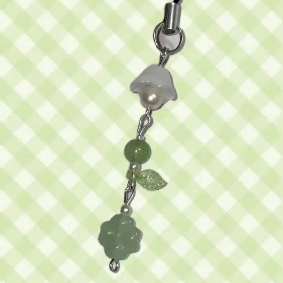 (무배) *whoo-ring clover keyring 비즈키링