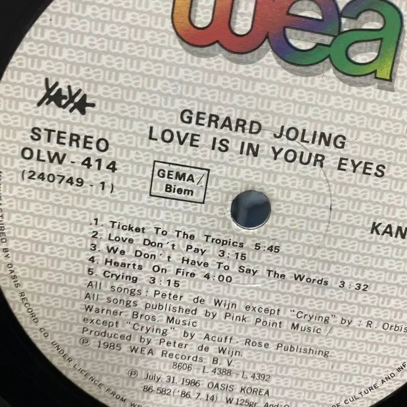 GERARD JOLING  LP / AA4469