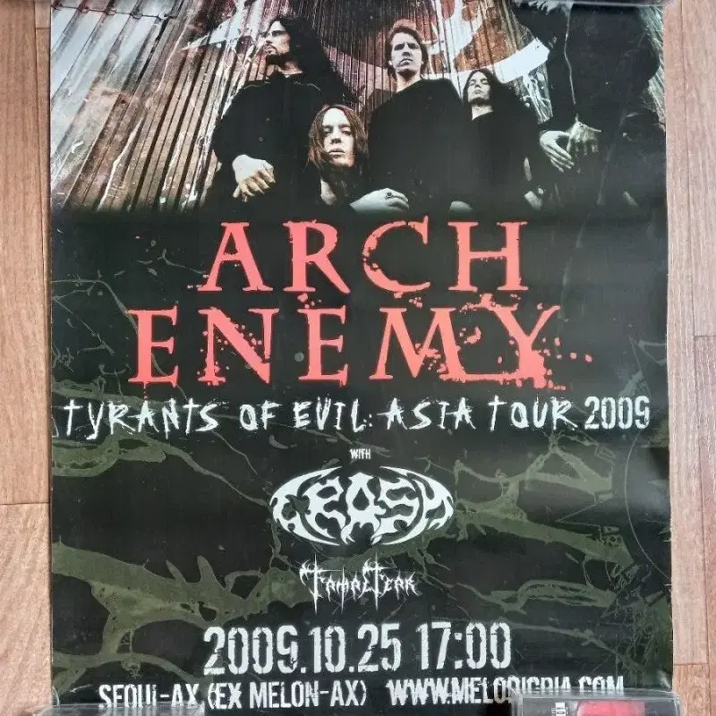 arch enemy 공연 포스터 티켓