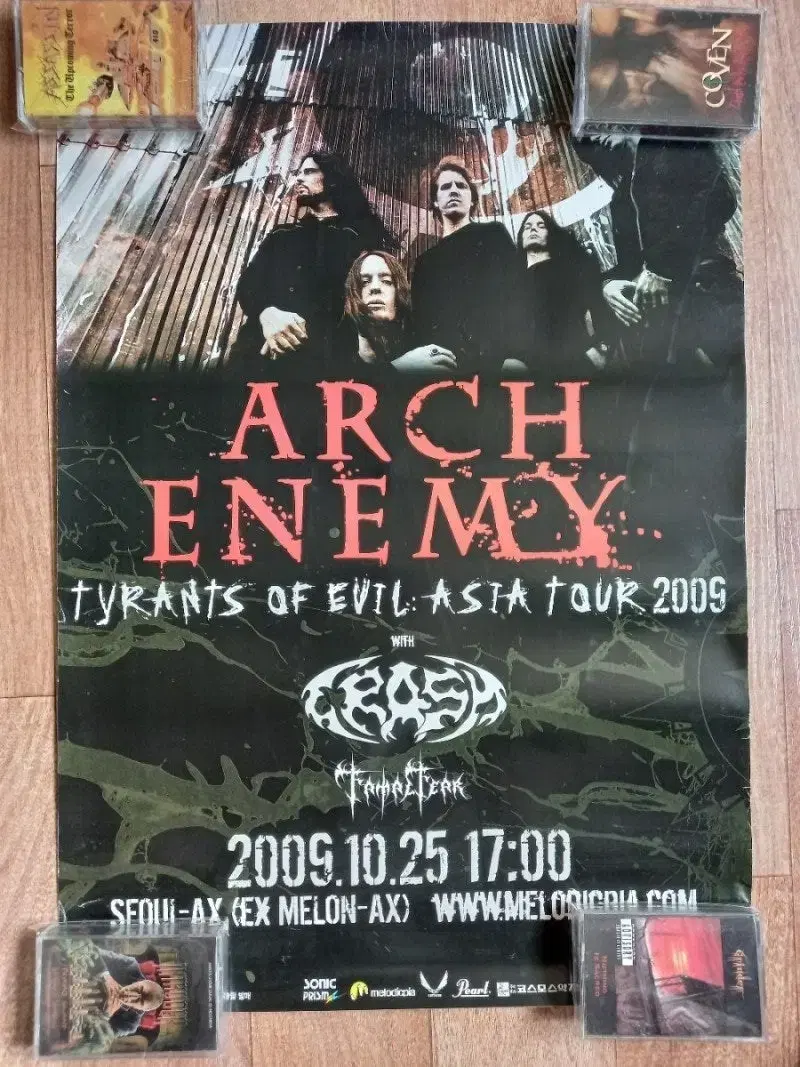 arch enemy 공연 포스터 티켓