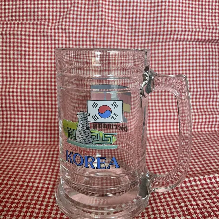 OB 맥주 빈티지 레트로 맥주컵(세계 버전)