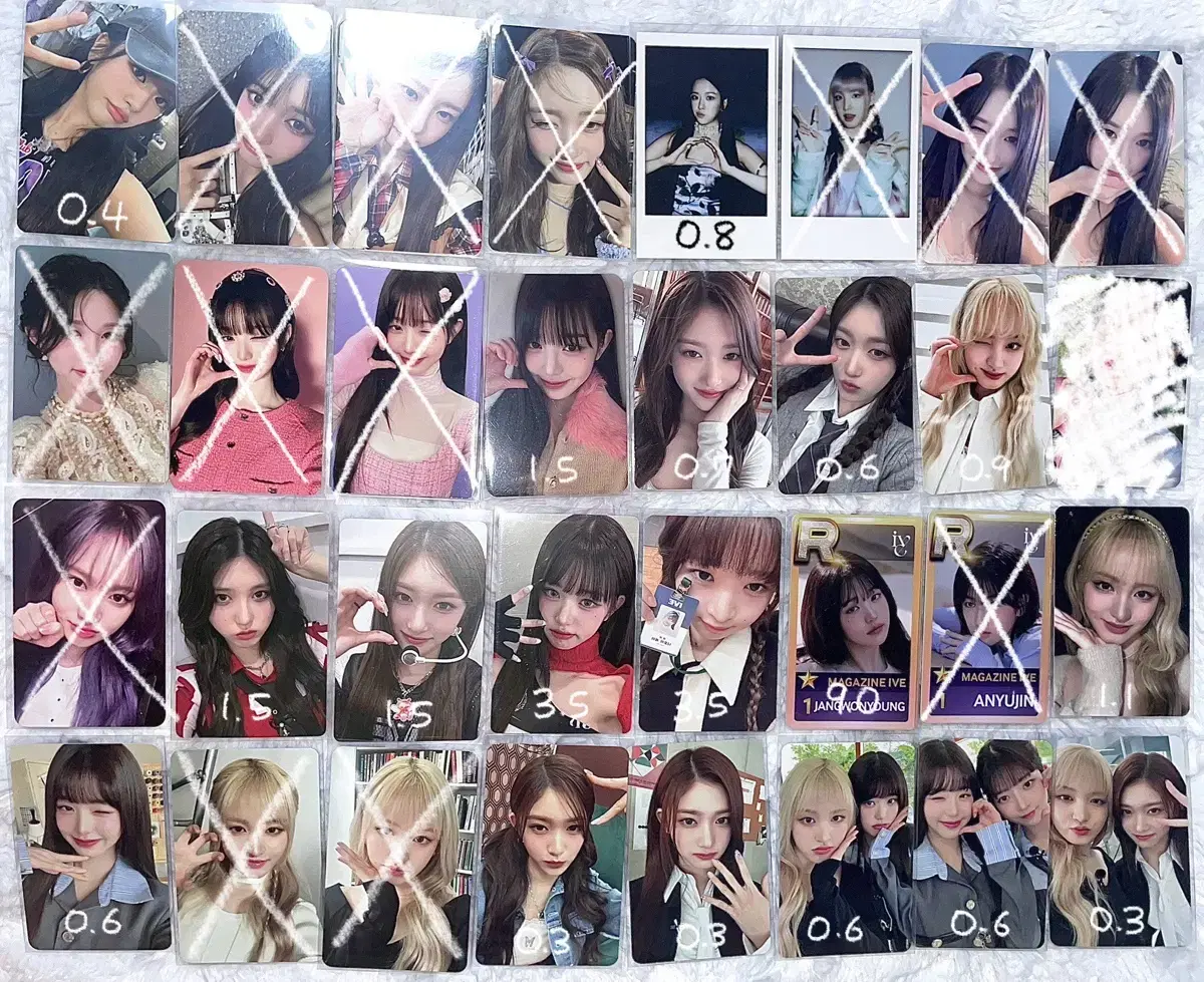 Ive ahn yujin gaeul ah jang wonyoung leeseo photocard unreleased photocard bulk sells