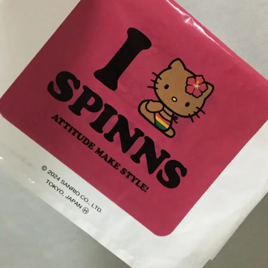 SPINNS 태닝키티 쇼핑봉투