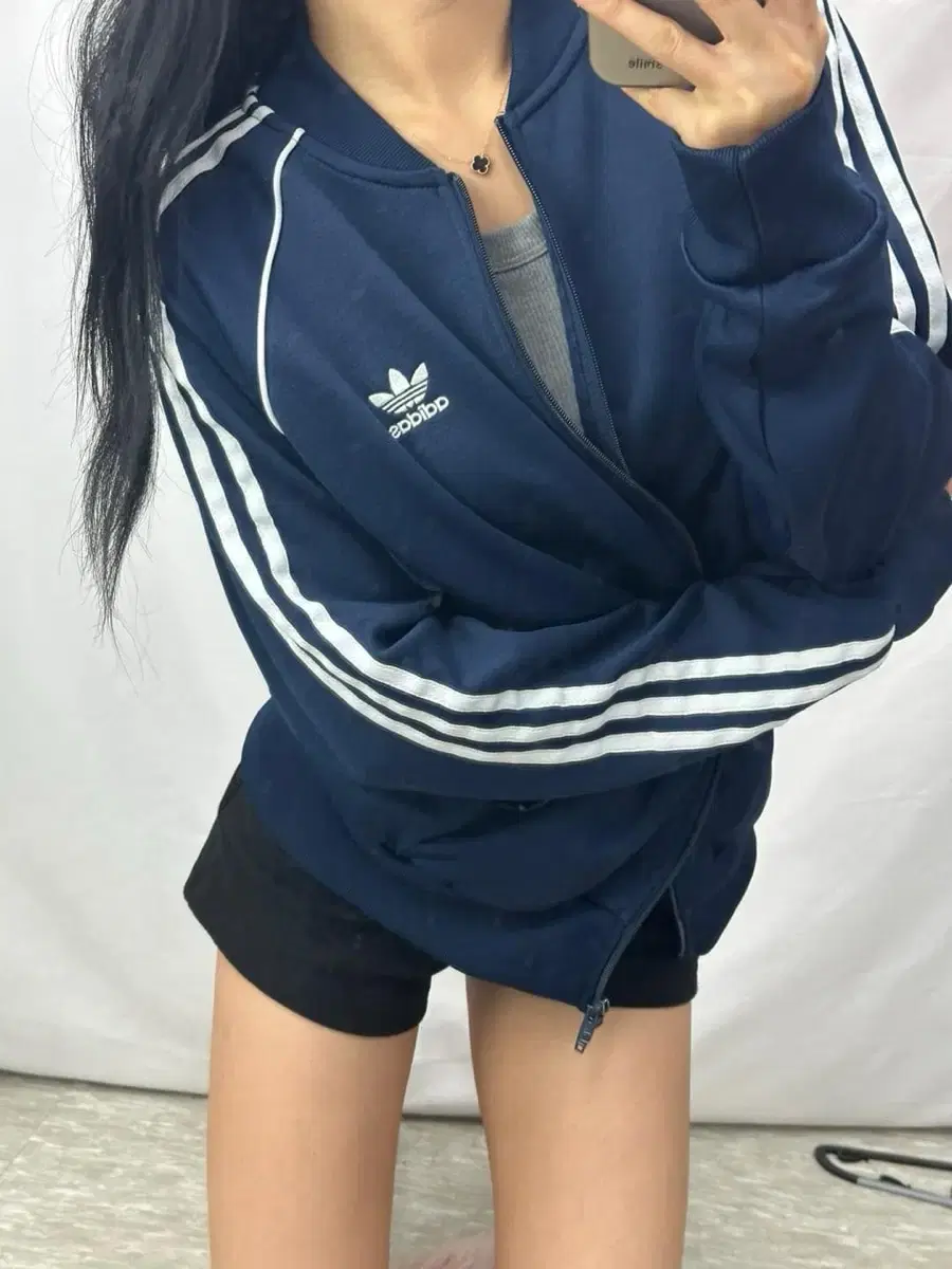 *New Adidas Superstar Navy 2-Way Track Top Jersey (2XL)